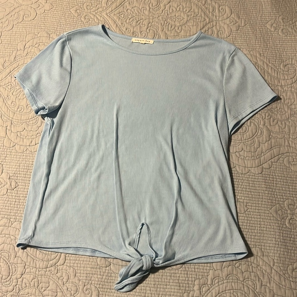 Baby blue top
